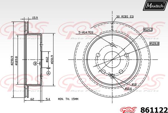 Maxtech 70160185 - Комплект направляючої гільзи autozip.com.ua