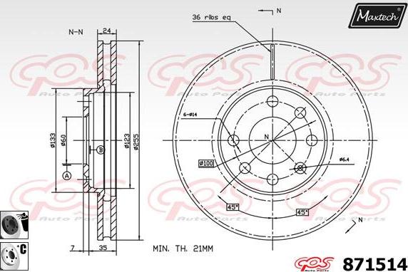 Maxtech 70160126 - Комплект направляючої гільзи autozip.com.ua