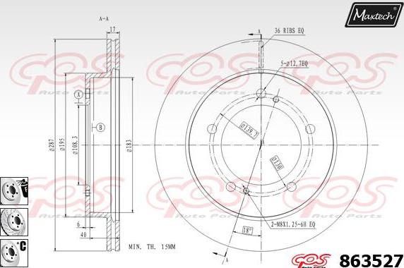 Maxtech 72960024 - Поршень, корпус скоби гальма autozip.com.ua