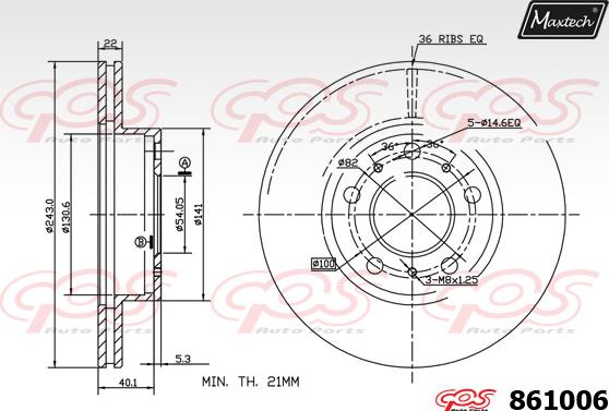 Maxtech 70200496 - Ремкомплект, гальмівний супорт autozip.com.ua