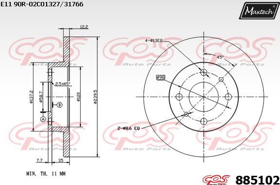 Maxtech 70200491 - Ремкомплект, гальмівний супорт autozip.com.ua