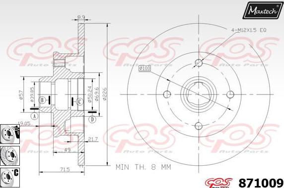 Maxtech 70200474 - Ремкомплект, гальмівний супорт autozip.com.ua