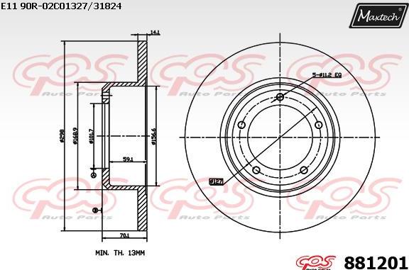 Maxtech 70200599 - Ремкомплект, гальмівний супорт autozip.com.ua