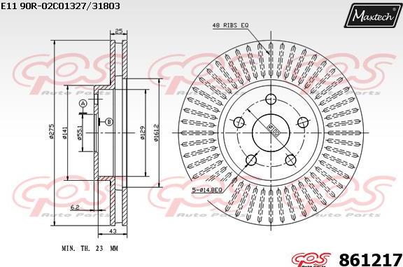 Maxtech 70200598 - Ремкомплект, гальмівний супорт autozip.com.ua