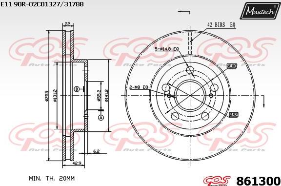 Maxtech 70200568 - Ремкомплект, гальмівний супорт autozip.com.ua