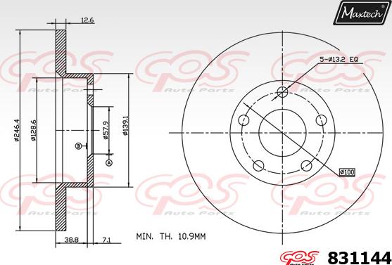 Maxtech 70200585 - Ремкомплект, гальмівний супорт autozip.com.ua