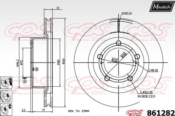 Maxtech 70200777 - Ремкомплект, гальмівний супорт autozip.com.ua