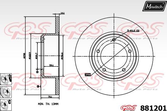 Maxtech 70200524 - Ремкомплект, гальмівний супорт autozip.com.ua