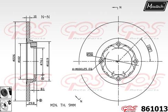 Maxtech 70200648 - Ремкомплект, гальмівний супорт autozip.com.ua