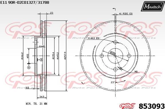 Maxtech 70200686 - Ремкомплект, гальмівний супорт autozip.com.ua