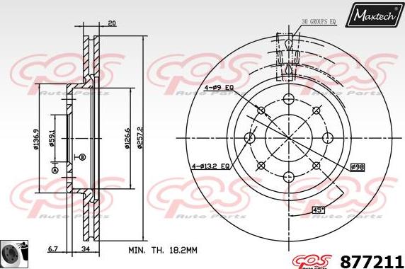 Maxtech 70200058 - Ремкомплект, гальмівний супорт autozip.com.ua