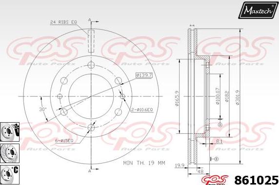 Maxtech 72944021 - Поршень, корпус скоби гальма autozip.com.ua