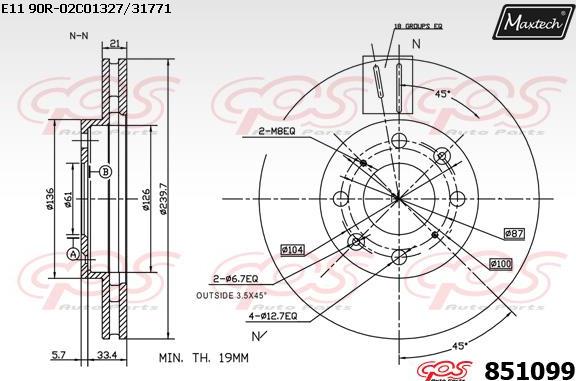 Maxtech 70200020 - Ремкомплект, гальмівний супорт autozip.com.ua