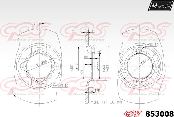 Maxtech 70200158 - Ремкомплект, гальмівний супорт autozip.com.ua