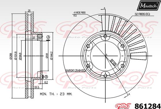 Maxtech 70200107 - Ремкомплект, гальмівний супорт autozip.com.ua