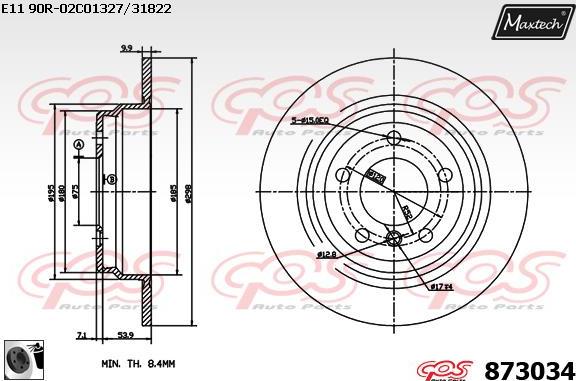 Maxtech 70200118 - Ремкомплект, гальмівний супорт autozip.com.ua