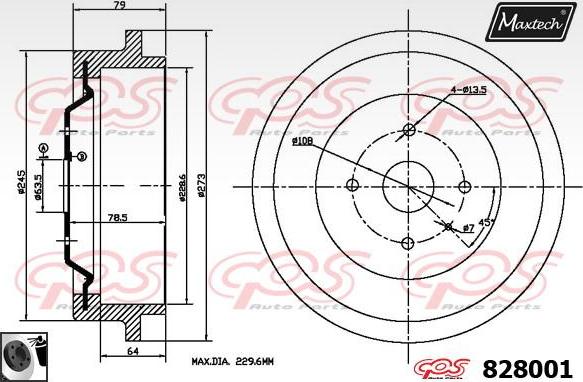 Maxtech 70200177 - Ремкомплект, гальмівний супорт autozip.com.ua