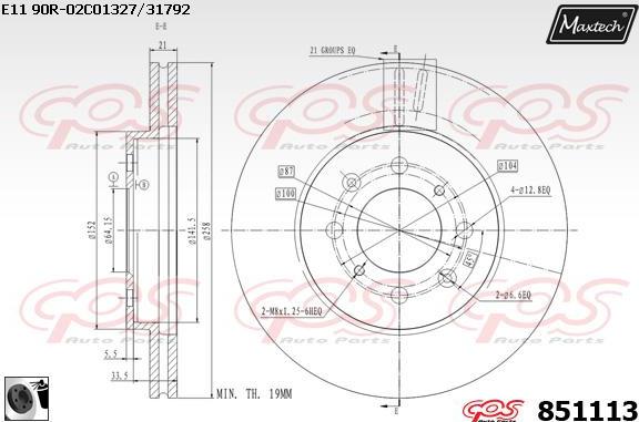 Maxtech 70200819 - Ремкомплект, гальмівний супорт autozip.com.ua