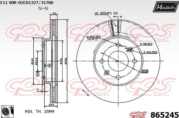 Maxtech 70200394 - Ремкомплект, гальмівний супорт autozip.com.ua