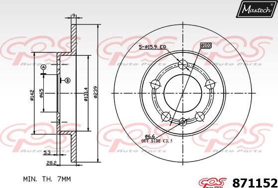 Maxtech 70200322 - Ремкомплект, гальмівний супорт autozip.com.ua