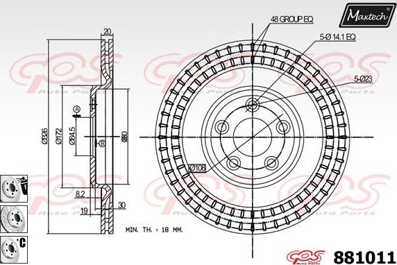 Maxtech 70200235 - Ремкомплект, гальмівний супорт autozip.com.ua