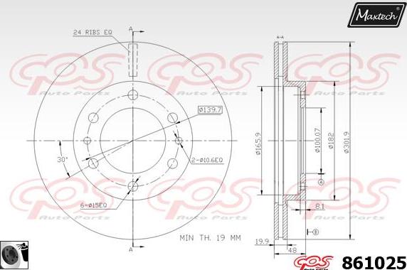 Maxtech 70200233 - Ремкомплект, гальмівний супорт autozip.com.ua