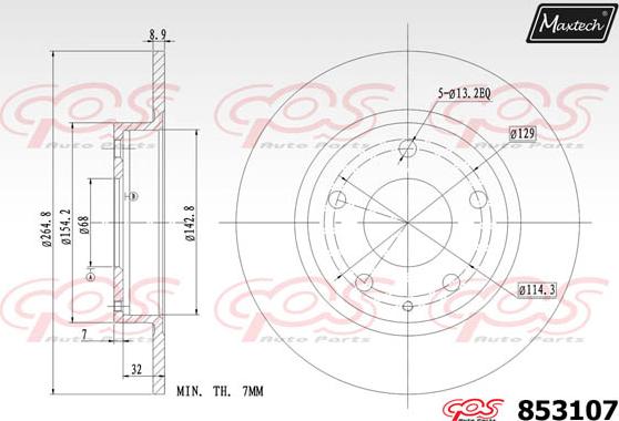 Maxtech 70200761 - Ремкомплект, гальмівний супорт autozip.com.ua