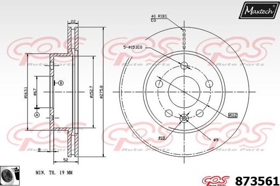 Maxtech 70200705 - Ремкомплект, гальмівний супорт autozip.com.ua