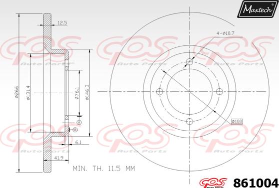 Maxtech 70200716 - Ремкомплект, гальмівний супорт autozip.com.ua