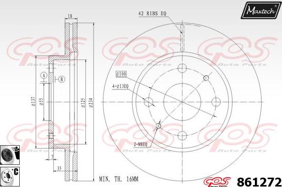 Maxtech 70200776 - Ремкомплект, гальмівний супорт autozip.com.ua