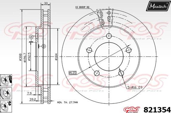 Maxtech 70203042 - Ремкомплект, гальмівний супорт autozip.com.ua