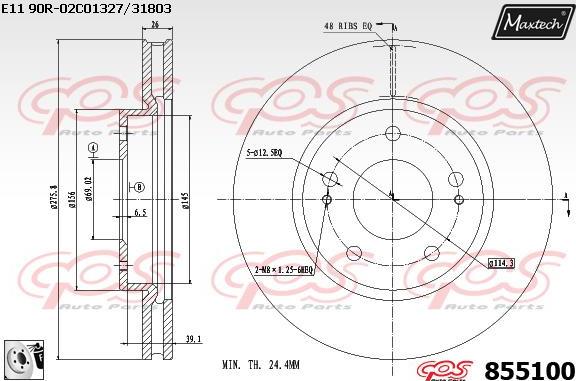 Maxtech 72944032 - Поршень, корпус скоби гальма autozip.com.ua