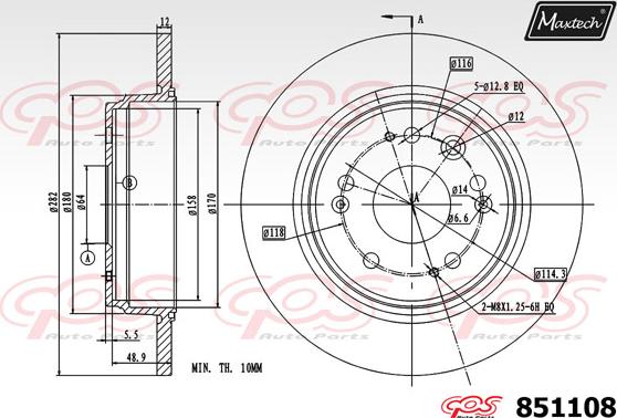 Maxtech 72945014 - Поршень, корпус скоби гальма autozip.com.ua