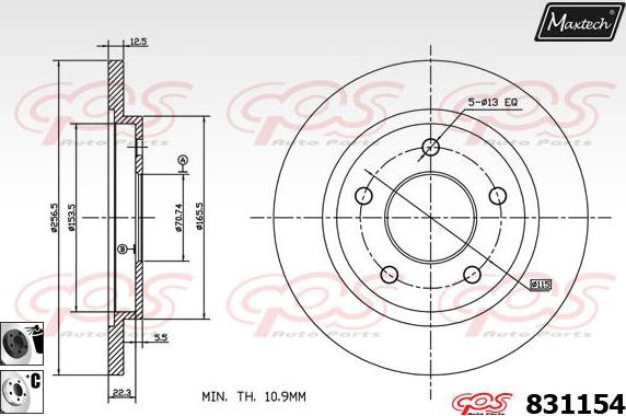 Maxtech 72945026 - Поршень, корпус скоби гальма autozip.com.ua