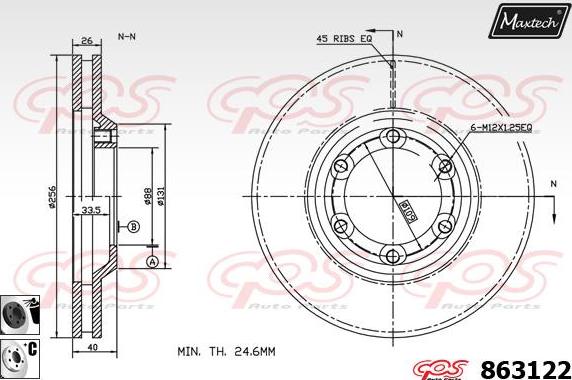 Maxtech 72946003 - Поршень, корпус скоби гальма autozip.com.ua