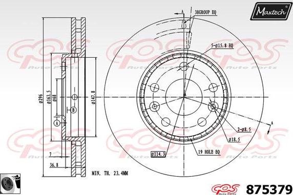 Maxtech 72940006 - Поршень, корпус скоби гальма autozip.com.ua