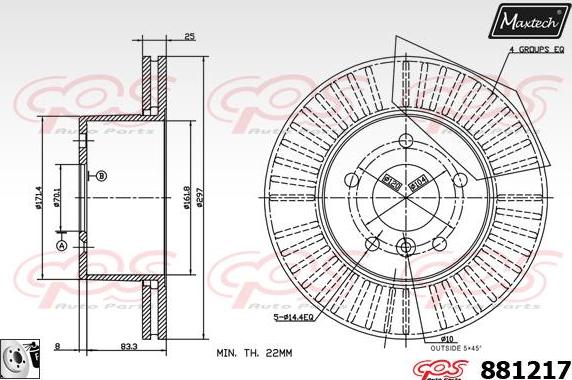 Maxtech 72940014 - Поршень, корпус скоби гальма autozip.com.ua