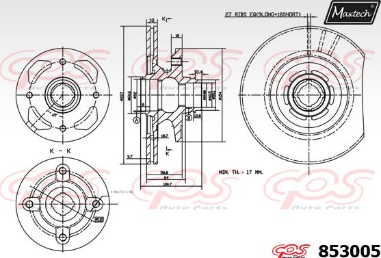 Maxtech 72948041 - Поршень, корпус скоби гальма autozip.com.ua