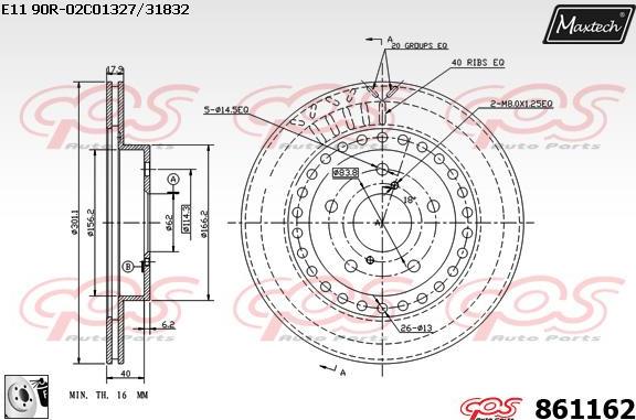 Maxtech 72948054 - Поршень, корпус скоби гальма autozip.com.ua