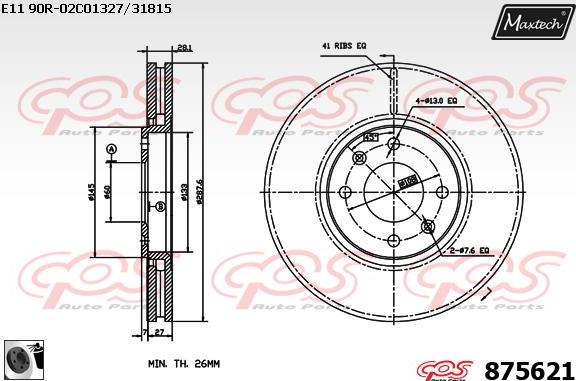 Maxtech 72948012 - Поршень, корпус скоби гальма autozip.com.ua