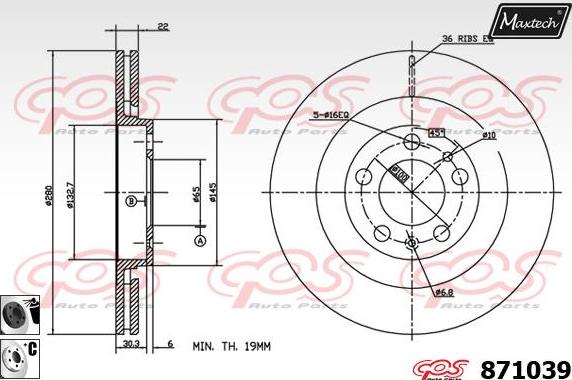 Maxtech 72948026 - Поршень, корпус скоби гальма autozip.com.ua