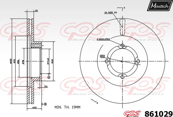 Maxtech 72943009 - Поршень, корпус скоби гальма autozip.com.ua