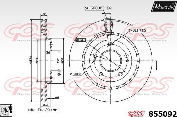 Maxtech 72943027 - Поршень, корпус скоби гальма autozip.com.ua