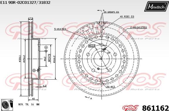 Maxtech 72954011 - Поршень, корпус скоби гальма autozip.com.ua