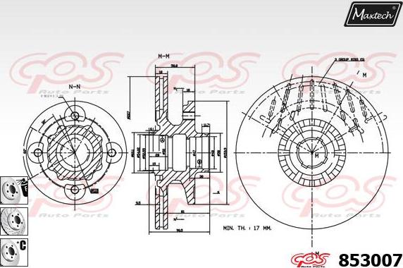 Maxtech 72954023 - Поршень, корпус скоби гальма autozip.com.ua