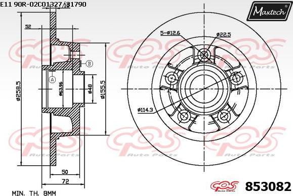 Maxtech 72957022 - Поршень, корпус скоби гальма autozip.com.ua