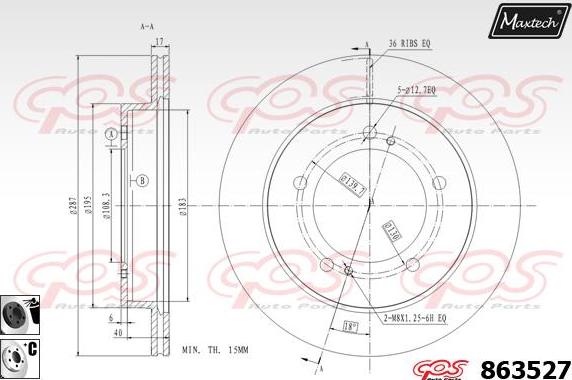 Maxtech 72960023 - Поршень, корпус скоби гальма autozip.com.ua