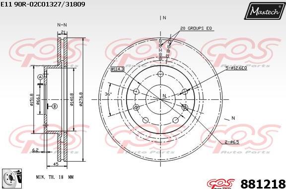 Maxtech 72961002 - Поршень, корпус скоби гальма autozip.com.ua