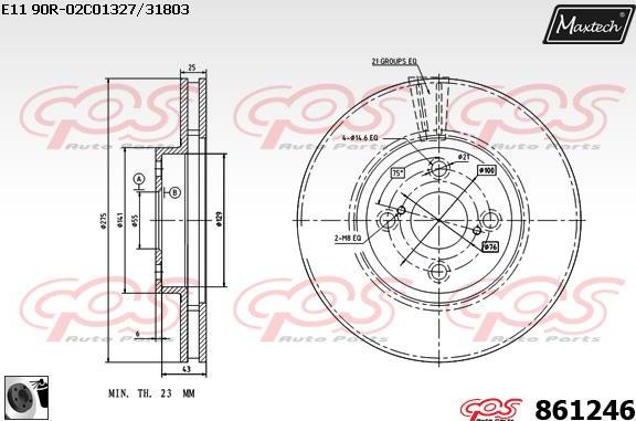 Maxtech 72934001 - Поршень, корпус скоби гальма autozip.com.ua