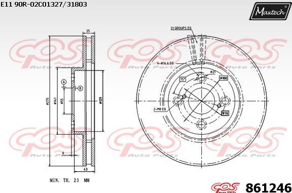 Maxtech 72934016 - Поршень, корпус скоби гальма autozip.com.ua